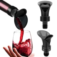 Çubuk Araçlar 2 In 1 Şarap Durdurucu Havalandırıcı Pourer Çiçek Şarapları Şişe Pourers Premium Yeniden Kullanılabilir Sızdır Köpekleyici Taze Şarap Aksesuar Tutun Kadınlar İçin Hediyeler