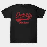 T -shirt maschile Derry Maine T - Shirt It King Pennywise Horror Novel Horror Gerusalemme Lot Stephen Castle Rockmen's