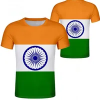 Inde T-shirt Diy Numéro de nom sur mesure Ind T-shirt Nation Flag Hindi Country Republic Indian College Print PO Clothes250E
