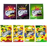 Worlds Dankest Gushe Fruit 500MG Gush Mylar Bags And Sour Tropical Flavors Edibles Gummies Packaging