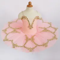 Sahne Giyim Profesyonel Balerin Balesi Tutu Yetişkinler için Çocuk Çocuk Çocukları Kız Krep Swan Göl Dans Kostümleri Elbise Kızlar