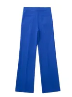 Women&#039;s Pants & Capris Women&#039;s Zar 2022 Blue High Waist For Women Office Wear Woman Trousers Fashion Straight Leg Elegant SetWomen&#039;s