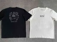 Kleding T-shirt Kith hoogwaardige kith middernacht snack behandelt mannen t-shirt vintage dames wit zwart s kledingp2bv