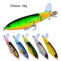 8 Color Mixed 110mm 15g Pencil Hard Baits & Lures 6# Treble Hook Fishing Hooks Fishhooks Pesca Tackle Accessories WHB-014301t