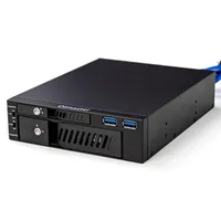 Hubs MR-6203 2.5/3,5 "Intern HDD SSD Case Box Dual USB-hårddiskhöljet för PCUSB