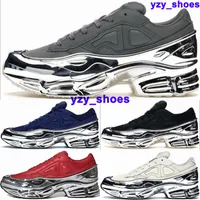 Runnings Mens Ozweego RAF Simons Trainers Size 12 Sneakers Designer US12 Silver Metallic Schuhe 46 Women Luxury US 12 Cream White 7438 Platform