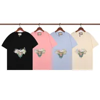 4 Colors Summer Mens Designer T Shirts High Street Tiger Jungle Print T-shirt Fashion Short Sleeve Casual