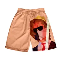 Shorts masculinos logotipo ranboo time de sonho de sonho smp baús de baú de verão madeir de praia de praia de praia rápida Hip Hop