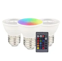 E27 E14 GU10 GU5.3 RGBW RGBWW 16 Color Changing Magic Led Bulb 5W 85-265V RGB Led Lamp Spotlight IR Remote Bulbs 110V 220V