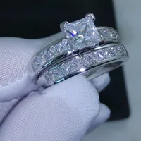Gold Size Gift Jewelry 10kt Topaz Luxury With 5 6 7 8 9 10 Princess Cut Simulated Diamond White Ring Filled Box Set Wedding Liuni