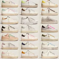 2022 Nouvelle plate-forme de baskets Hi Star Sole Chaussures Femme Chaussure d￩contract￩e Italie Brand Double hauteur et concepteur embl￩matique Golden Classic White Do-Old Dirty Style