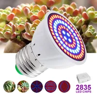 Grow Lights E27 Phyto Lamp voor Plant Volledige Spectrum Lampled Light Growth Binnenverlichting Hydroponic Tent Bulb