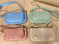 Luxusdesignerinnen Frauen Crossbody Body Lady Umhängetasche Leder 3in1 Brieftasche farbenfrohe Handtasche