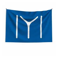 Кайя флаг IYI флаг 3x5 футов 90x150см двойной строчки 100D Полиэфир подарок на открытый открытый отпечаток на открытом воздухе.