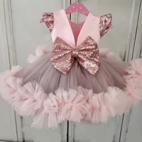 Девушка платья розовое платье с цветочной девушкой 2022 Сборная лука