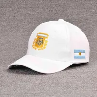 Coupe de football de la Coupe du monde Capes argentines Capuchis de baseball Hat respirant Hat à la mode Capuche de mode mince coton à séchage rapide Soleil H198U