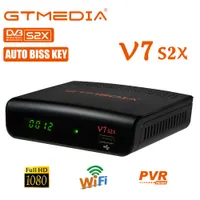 Original Gtmedia v7 s2x DVB-S2 Satellite Receiver with usb wifi Digital Receptor v7s2x Upgrade gtmedia HD no app