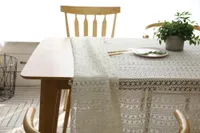 Table Cloth Rose Tree White Lace Vintage Home Decor Cover Wedding Po Shoot Rectangle Tablecloth Toalha De Mesa