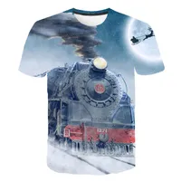 Camisetas masculinas camisetas de verão masculino mouse de rua o-pescoço curto camisetas tops de trem engraçado machos roupas casuais moon 3d thamirtmen's
