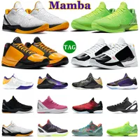 KOBE 6 Protro Mamba Basketball Shoes Men Grinch Mambacita Del Sol Prelude 5 Rings 5​​X Champ Alternate Bruce Lee Lakers Trainer Outdoor Sports Sneakers