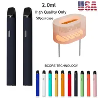 USA Stock 2,0 ml Cigarettes à stylo vape jetable 350mAh Batterie rechargeable Vaporisateur vide Vaporisateur Pens POD POD PODE APPIRI