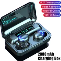 NEW Original F9 TWS Wireless Earphones Stereo 5.0 Bluetooth Auriculares Headphones In-Ear Earbuds Call Headset Noise Reduction with Charging box for Iphone Samsung