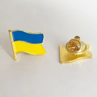 Sublimacja inne sztuki i rzemieślnicze herb ramion ukraińskiej ukraińskiej mapy flaga National Emblem Nationals Flower Brooch Brochy Pins Lapel Pins