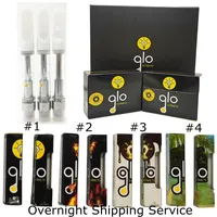 Glo Cartridge 0.8ml 1.0ml Ceramic 510 Atomizer Magnetic Vape Cartridges Packaging Thick Oil Cart Empty Disposable Vaporizer Pen Local 2-5 Days Delivery