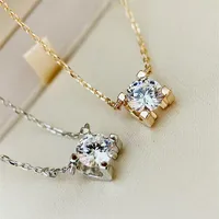Classic Ladies Necklace 2021 Fashionable New Style Copper Material Inlaid Zircon Luxury High-End Jewelry3023