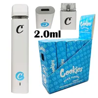 Cookies Disposable Vape Pens E Cigarettes Rechargeable 350mah Battery 2ml Vape Pods Ceramic Coil Thick Oil Vaprotizer Starter Kits For Vapes Cartridges