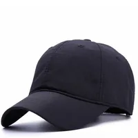 큰 헤드 맨 대형 야구 모자 여름 야외 얇은 건조한 빠른 태양 모자 남자 면화 플러스 모자 56 60cm 60 64cm 220610