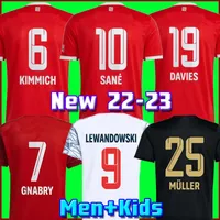 soccer jersey 21 22 23 LEWANDOWSKI SANE GORETZKA muNich COMAN MULLER DAVIES football shirt Men Kids kit 2022 2023 HUMANRACE fourth 4th