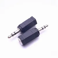 Conectores femininos de 3,5 mm para conectores femininos de 2,5 mm Adaptadores de Mini Jack Adaptadores