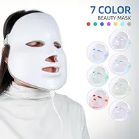 NOBOX-FOREVERLILY 7 kleuren LED Face Mask Pon Lichttherapie Huid Verjonging PDT Zorg Beauty Acce Behandeling 220420
