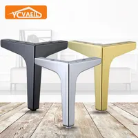 4 pezzi gambe tavolino in oro nero per mobili in metallo mobile da scrivania della sedia da sedia da sedia per il bagno per il bagno 220720