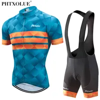 Pro Cycling Clothing Men Pike Pike Women Treasable Anti UV Bicycle Wear Jersey Sets 220606