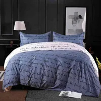 Selling Bedding Love Letter Simple and Fashionable Quilt Cover Pillow Case No Bed Sheet Set