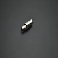 Ship 50pc Lock Tube Necklace Magnetic Clasps Fit 3mm 4mm 5mm 6mm 7mm Tjocklek Lädersladdsmycken Fynd240v