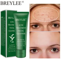 Breylee Face Cleanser Traitement de l'acné éliminer les points noirs rétractant les pores de blanchiment hydratant mousse de mousse de nettoyage en profondeur 100g