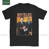 Michael Scott Homage The Office Men Thirts TV Series Dwight Schrute Jim Halpert Tees Camisetas de manga corta Algodón Plus Tamaño 220712