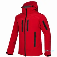 new Men HELLY Jacket Winter Hooded Softshell for Windproof and Waterproof Soft Coat Shell Jacket HANSEN Jackets Coats 1837 RED2785