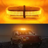 Luces de emergencia de automóviles Ralbay Orange LED Luz estroboscópica 240 LED Magnético parpadeante Flash