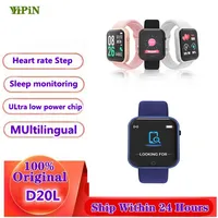 YHPIN Original D20L Smart Watch men fitness watch heart rate monitoring bluetooth calling smart watch for ios android PK Y68 D20