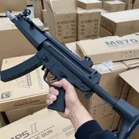 MP5 Gel de agua Bola Blaster Bomba Bomba de juguete Pistball Pintball Electric Shoting Rifle Sniper Submitadora CS Toy para adultos Juego de lucha