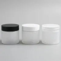 24 x 60g Empty Frost Cosmetic Cream Containers Cream Jars 60cc 60ml 2oz for Cosmetics Packaging Plastic Bottles With Plastic Cap342n