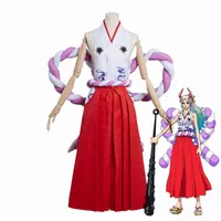 Anime One Piece Cosplay Costume Yamato Women Kimono Outfits Halloween Carnival Party Uniform Suit H220727