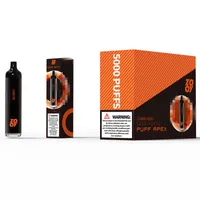 100% d'origine Zooy Max Puffs Bar E Cigarette Vapes jetables Appareil stylo 5000 Puffs Préfilée 12 ml 550mAh Batterie rechargeable avec flux d'air réglable de la bobine en maille