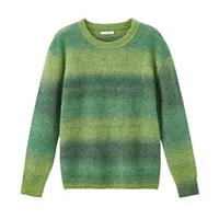 Inman 2020 printemps Nouvel arrivant O-Neck Drop Bounged Color Gradual Change Loose Style Pullover en tricot et pull LJ201112