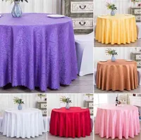 10 cores jacquard redondo mesa de casamento de pano damasco tampa da mesa para decoração do casamento restaurante Tabelas redondas AA220322
