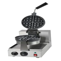 Máquina de fabricante de waffle da Bélgica rotativa para uso comercial335i